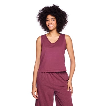 George Women's Mineral Washed V-Neck Tank Top