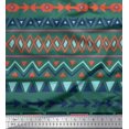 thumbnail image 1 of Soimoi Modal Satin Fabric Geometric African Printed Craft Fabric by the Yard 42 Inch Wide, 1 of 3