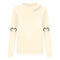 thumbnail image 4 of LMKIHUSA Chandail Graphique d'Halloween pour Femmes Saison Effrayante Squelette Cœur Chandail à Enfiler Hauts Manches Longues Col Rond Blouses Douces Décontracté Tendance 2025 Chandail Beige,TTG, 4 of 4