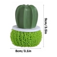 thumbnail image 3 of Yhmxh Kitchen Gadgets Kitchen Accessories Kitchen Items Kitchen Gifts Kitchen Essentials Pot Brush Cactus Cleaning Gradient Colour Cleaning Brush Pot Brush Cactus Pot Brush pot brus, 3 of 6