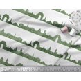 thumbnail image 3 of Soimoi Green Moss Georgette Fabric Indian Monuments Architectural Print Sewing Fabric Yard 42 Inch Wide, 3 of 3