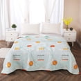 thumbnail image 3 of YIMWNYI Velvet Cotton Summer Quilt, Cooling Washed Cotton Quilt, Breathable Cotton Fiber Filling, Exquisite Pattern and Modern Style, Lightweight and Skin-Friendly Bedding, Perfect Summer Gift, 3 of 6