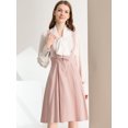 thumbnail image 2 of Unique Bargains Jupe Midi Plissée à Bretelles Rétro pour Femme à Taille Élastique avec Bretelles, 2 of 6