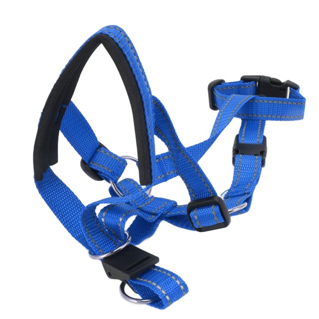 Dog Head Harness, Dog Head Collar Adjustable Strap Breathable Practical For Camping Orange,Blue,Red