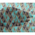 thumbnail image 5 of oneOone Viscose Chiffon Fabric Triangle Geometric Print Fabric By The Yard 42 Inch Wide, 5 of 5