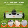 thumbnail image 4 of VEVOR 45Lbs Rolling Magnetic Sweeper with Wheels, Push-Type Magnetic Pick Up Sweeper, 18-inch Large Magnet Pickup Lawn Sweeper, Magnet with Telescoping Handle, Easy Cleanup of Workshop Garage Yard, 4 of 9