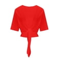 thumbnail image 4 of Timegard Boléros pour Robes Été Léger en Mousseline Manches 1/2 à Nouer devant Court Haut de Plage Cardigan Fluide, 4 of 6