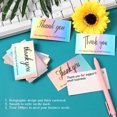 thumbnail image 3 of 50Pcs Thank You Cards Small Business, Mini A variety of styles Thank You for Supporting Cards Notes Shopping Holographic Thanks Greeting Cards for Retail Store Owner Goods Customer 2x3.5 Inch, 3 of 6