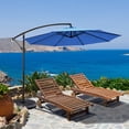 thumbnail image 1 of Gymax 10 ft Patio Cantilever Offset Umbrella Yard Garden Outdoor w/ 8 Ribs Blue, 1 of 10