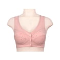 thumbnail image 2 of Women‘s Soft Cotton Front Closure Bralette  Floral Print  Wire   Vest Style  Plus Size, 2 of 4