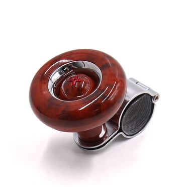 Unique Bargains Mahogany Tone Steering Wheel Assist Spinner Knob Power Handle for Car Truck