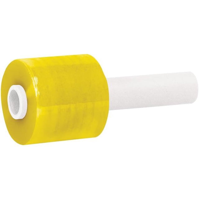 Box Partners TNBEC303YEL 3 Po x 1000 Pi 80 Gauge Extended Core Bundling Film, Yellow