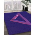 thumbnail image 3 of Ahgly Company Machine Washable Indoor Rectangle Transitional Purple Amethyst Purple Area Rugs, 5' x 7', 3 of 7
