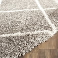 thumbnail image 3 of Safavieh Hudson Shag Collection SGH281A Ivory and Grey Round Area Rug, 7 feet in Diameter (7' Diameter), 3 of 3
