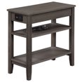 thumbnail image 2 of Convenience Concepts American Heritage Table d'Appoint avec Station de Recharge, Gris, 2 of 9