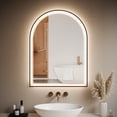 thumbnail image 1 of MIUUKA Dimmable LED Bathroom Mirror - 24x36" Arched Vanity, Front & Backlight, Anti-Fog, Shatter-Proof, Memory Function, 3 Color Temperatures, Wall Mounted, 1 of 8