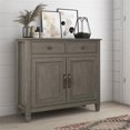 thumbnail image 2 of Connaught Armoire de Rangement d'Entrée Traditionnelle en Bois de 40 Pouces de Large, Gris Rustique, 2 of 8