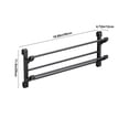thumbnail image 3 of EGNMCR Bathroom Non Perforated Slipper Rack Wall Mounted Single Shoe Rack Bathroom Wall Door Shoe Storage Rack shoe rack, 3 of 8
