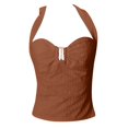 thumbnail image 4 of A Fashionable And Sexy Backless Navel Lace Up Solid Color Top For Ladies, 4 of 6