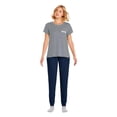 thumbnail image 1 of George Women's Hacci Pajamas 2-Piece Set, 1 of 6