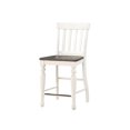 thumbnail image 4 of Steve Silver Joanna Two-tone Ivory and Dark Oak Counter Chair, 4 of 8