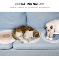 thumbnail image 2 of Amdohai Cat Scratching Pad,14 inch Durable Natural Ramie Scratching Mat,Round Cat Floor Scratcher Mat Rug,Cat, 2 of 7