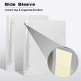 thumbnail image 5 of 3 Ring Binder, Binder Organizer Holds 8.5' x 11' Paper, Large Clear View Binder D Ring, 2 Pack, Transparency, 5 of 5