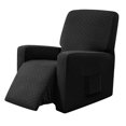thumbnail image 3 of Housse Élastique Antidérapante pour Fauteuil Inclinable, Douce, Noire, 3 of 8