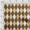 thumbnail image 2 of oneOone Rayon Brown Fabric Argyle Fabric For Sewing Printed Craft Fabric By The Yard 56 Inch Wide, 2 of 4