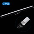 thumbnail image 2 of Unique Bargains 10mm ID 12mm OD 500mm White PVC Pipe Round Rigid Plastic Tube for Water Pipe 2 Pack, 2 of 5