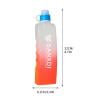 PEONAVET Sports Water Bottle Running Sports Water Bottle 300ml Multi Color Water Bottle Fitness Waistpack Curved