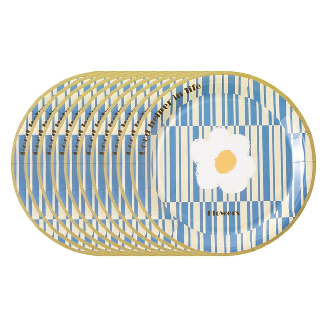 Biodegradable Party Plate Household Disposable Paper Plate Cake Candy Plate Hotel Restaurant Catering Plate Bone Spitting Dish