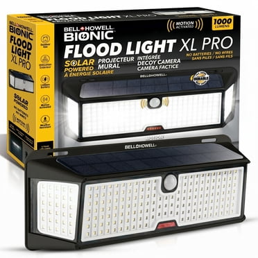 Bell + Howell Bionic Wall Light XL Pro Outdoor Solar Powered Light Motion Sensor 1000 Lumens LED