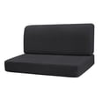 thumbnail image 4 of mmirethe RV Dinette Cushion Covers Easy Fitted Dark Stretch Slipcover Seat Sofa RV Elastic Gray Black, 4 of 5