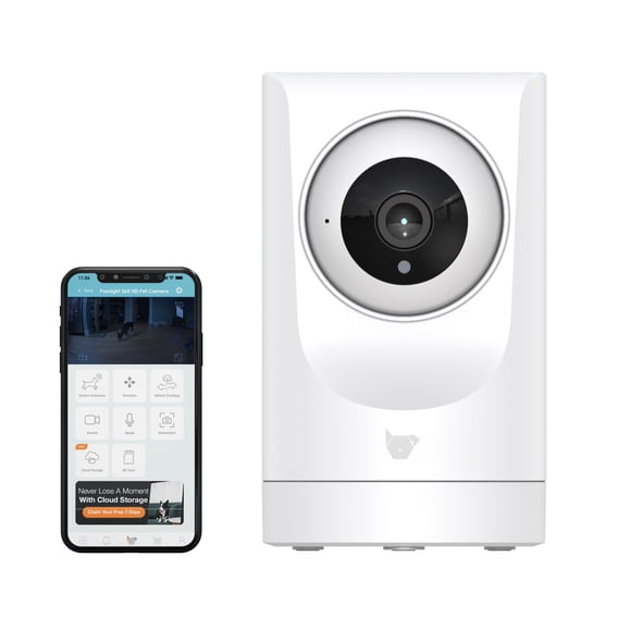 Instachew Purrsight 360° Smart Wireless Indoor Pet Camera – 2K HD Video, 2-Way Audio, Mobile App Security