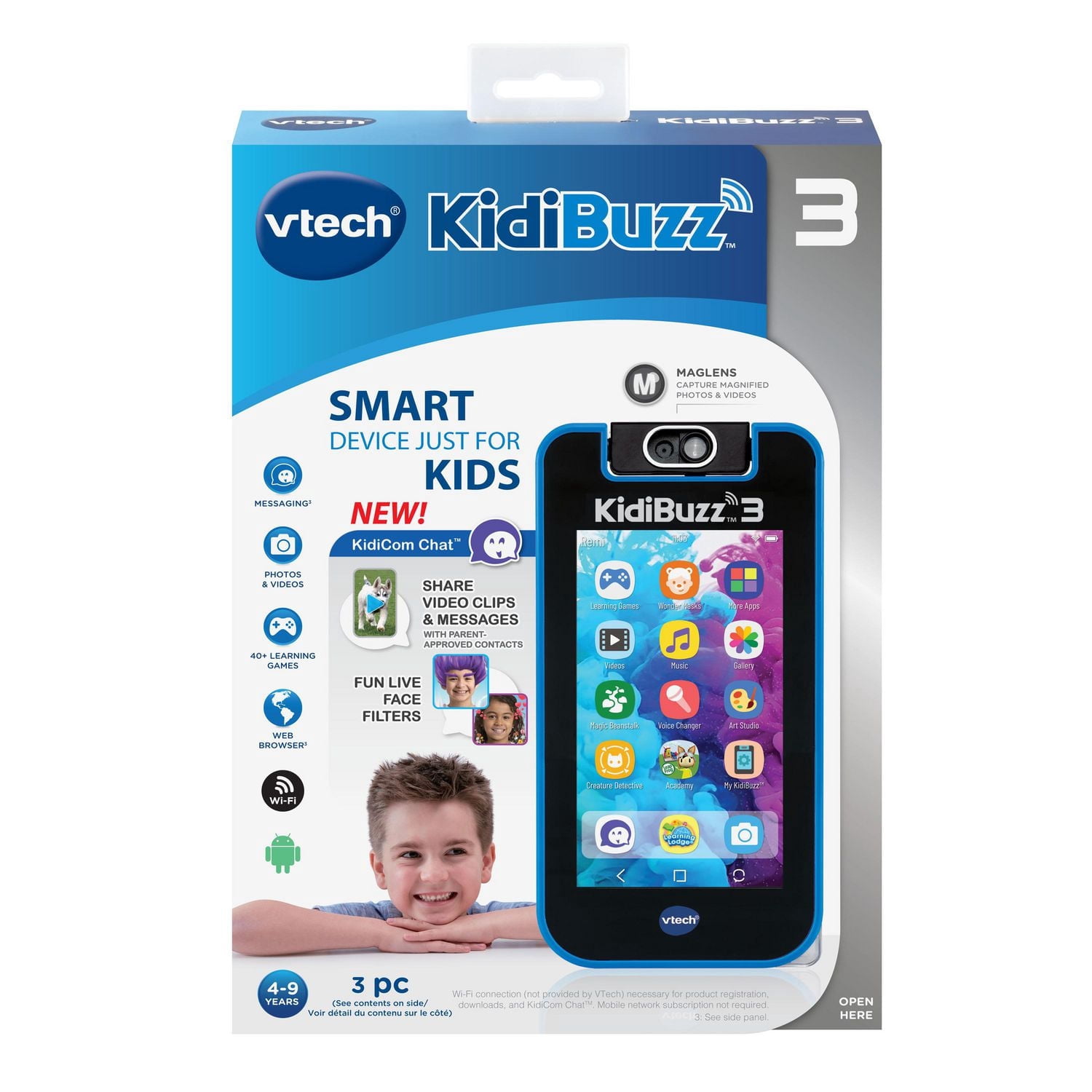 VTech KidiBuzz 3 - Téléphones portables pour enfants, Version anglaise