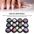 thumbnail image 3 of Nail Seashell Flakes 12pcs Black Box Nail Art Shell Flakes Irregular Shell Sequins Nail Art Decoration Manicure Accessory, 3 of 8
