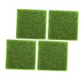 thumbnail image 3 of STRANDCHIC 4Pcs Artificial Grass Pad Green Decorative Lawn Mat for Patio Balcony Home Use, 3 of 6