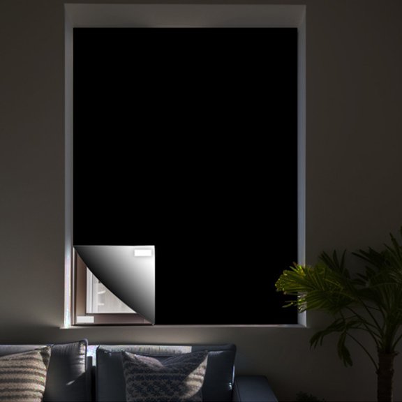 Fridja Blackout Curtains, 57.08x118.11 inch Portable Black Out Curtains for Bedroom, Temporary Blackout Blinds, Travel Blackout Shades, Blackout Window Cover for Nursery, Dorm Room