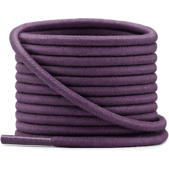 YFINE Lacets Ronds Cirés pour Chaussures Habillées Lacets pour Bottes Lacets de Chaussures (2 Paires)