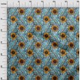 thumbnail image 3 of oneOone Polyester Lycra Mustard Yellow Fabric Tropical Sewing Craft Projects Fabric Prints By Yard 56 Inch Wide, 3 of 5