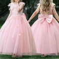 thumbnail image 2 of Kcodviy Spring and Summer New 4 Years Old Girl Clothes Children's Dress Puffy Dress Lavender Dress Baby Princess Dress Girl Model Clothes Girls 6T Catwalk Dress Party Dress, 2 of 8