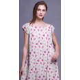 thumbnail image 3 of Bimba Robe de Nuit Imprimée pour Femmes en Rayonne Longue Maxi Robe de Sommeil Robe de Nuit, 3 of 4
