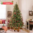 thumbnail image 3 of Costway 8 FT Artificial Christmas Tree with 1226 Branch Tips 410 Warm White LED Lights, 3 of 10