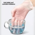 thumbnail image 4 of 200 Pcs Clear Disposable TPE Gloves Food Grade, Powder Free Kitchen Cooking Cleaning Gloves Medium Size, 4 of 8
