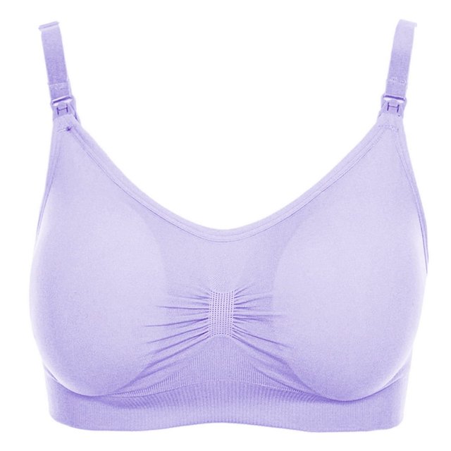 Women‘s Bra Wireless Maternity Seamless Front Buckle Breastfeeding Bra With Pads Plus Size
