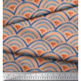 thumbnail image 3 of Soimoi Silk Fabric Scales Geometric Printed Fabric 1 Yard 42 Inch Wide, 3 of 3