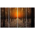 thumbnail image 2 of Halloween Themed Spooky Dark Forest - Oversized Forest Canvas Art, 2 of 3