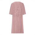 thumbnail image 4 of Pisexur Robe Maxi Sans Manches à Dos Nageur pour Femme, Imprimé Floral, Décontractée, Longue, Fluide, Robe Irrégulière, 4 of 6