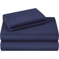 thumbnail image 1 of 900 Thread Count 100% Egyptian Cotton 4-Piece Bed Sheet Set (1 Flat, 1 Fitted Sheet, 2 Pillow Covers) 27 Inches Deep Pocket Solid Pattern, 1 of 4